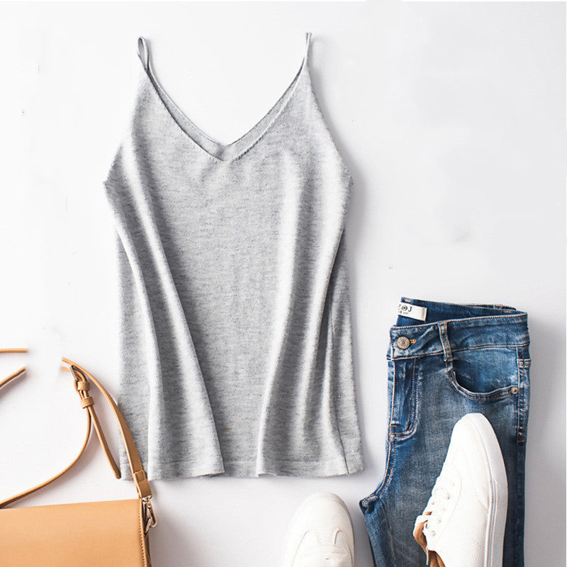 V-neck small sling vest