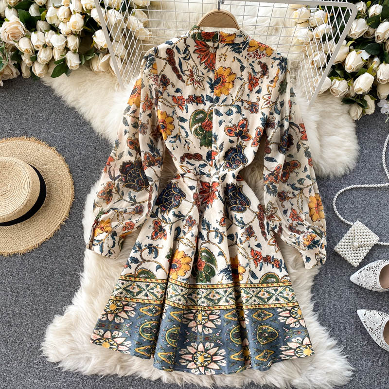 French print dress