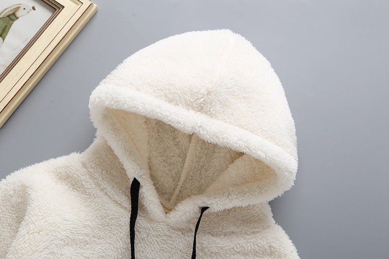 Barboteuse en peluche pour bébé, pull une pièce mignon pour tout-petit, barboteuse d'automne et d'hiver