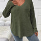 Fashion V-neck Long-sleeved T-shirt For Women