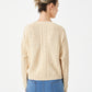 Pull décontracté extensible à col en V pour femme