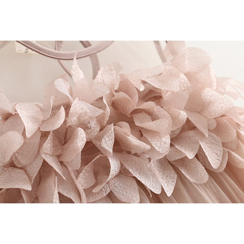 Sweet lace vest dress princess dress petal dress
