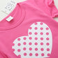 Polka dot short sleeve t-shirt
