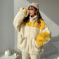 Loose stand-collar student cardigan jacket