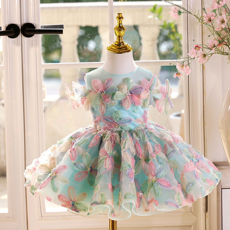 Children's Birthday Princess Dress Piano Performance