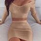 Jupe à col en V pour femme adulte, style femme, manches longues, couleur unie