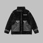 Manteau rétro en laine d'agneau et coton pour homme et femme