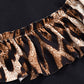 European And American Style Girls Leopard Print Suit