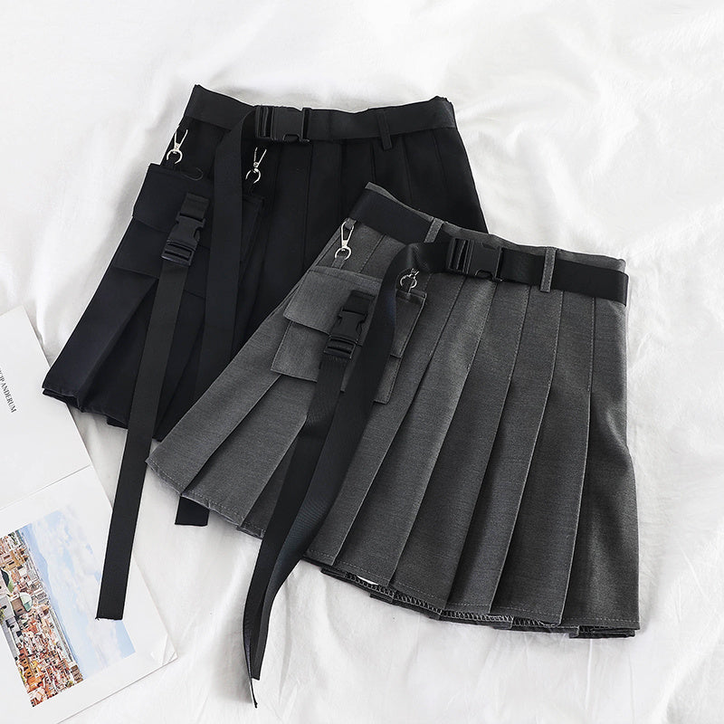 Pleated bust skirt
