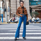 Corduroy Loose Short Long Sleeve Small Coat