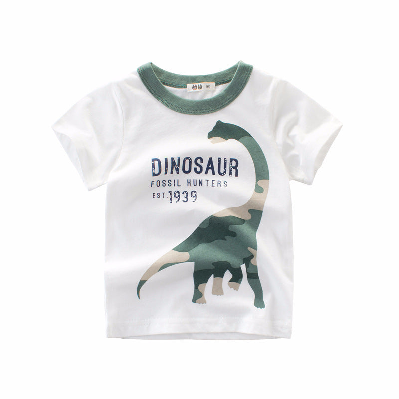 Version coréenne du nouveau t-shirt d'été à manches courtes pour garçons
