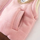Costume trois pièces épais en velours double couche pour enfant