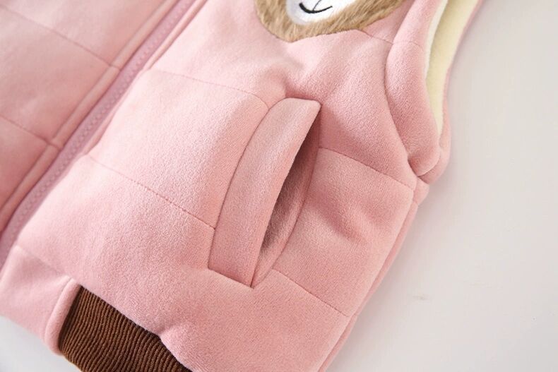 Costume trois pièces épais en velours double couche pour enfant