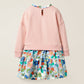 Striped long-sleeved children's skirt dress