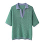 Loose Knitted Top High Waist Knit Shorts Suit