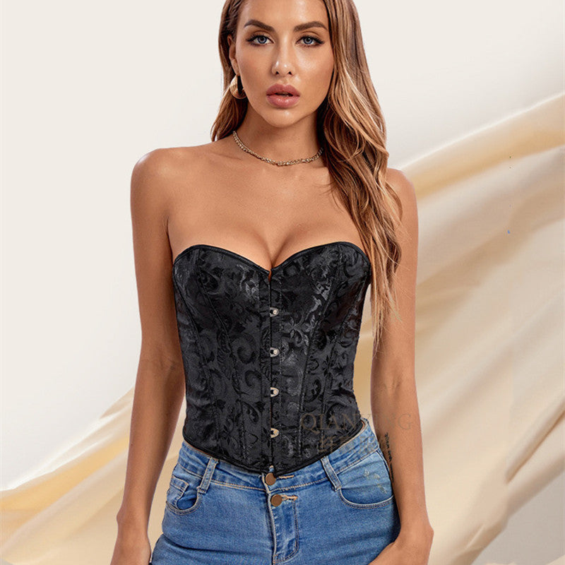 No Ruffled Short Tight Corset For Women