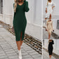 Women's Slim-fit Cardigan Wool Dress