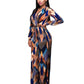 European and American big fashion digital printing women's straps jumpsuit