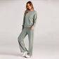 Casual Wide Leg Pocket Trousers Suit