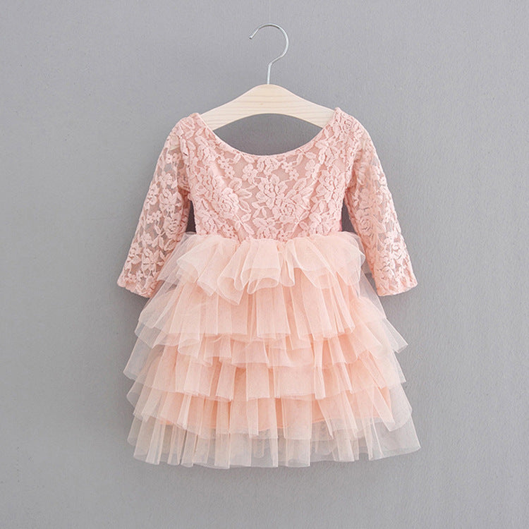 Robe de princesse pour enfants, jupe tutu en gaze filet