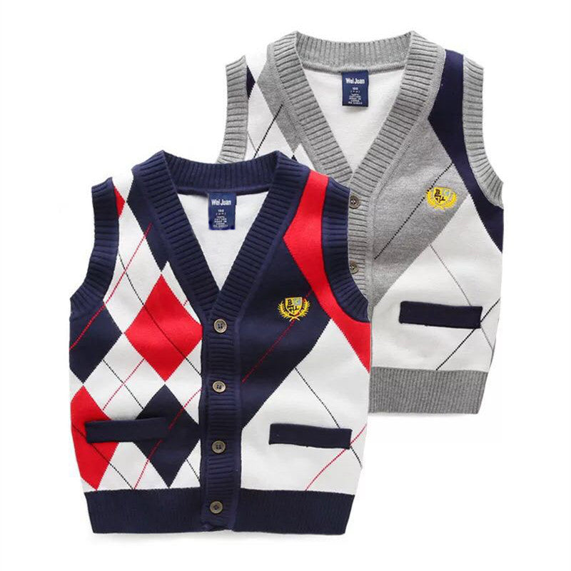 Children's knitted vest