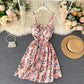 Robe fleurie de vacances pour femme