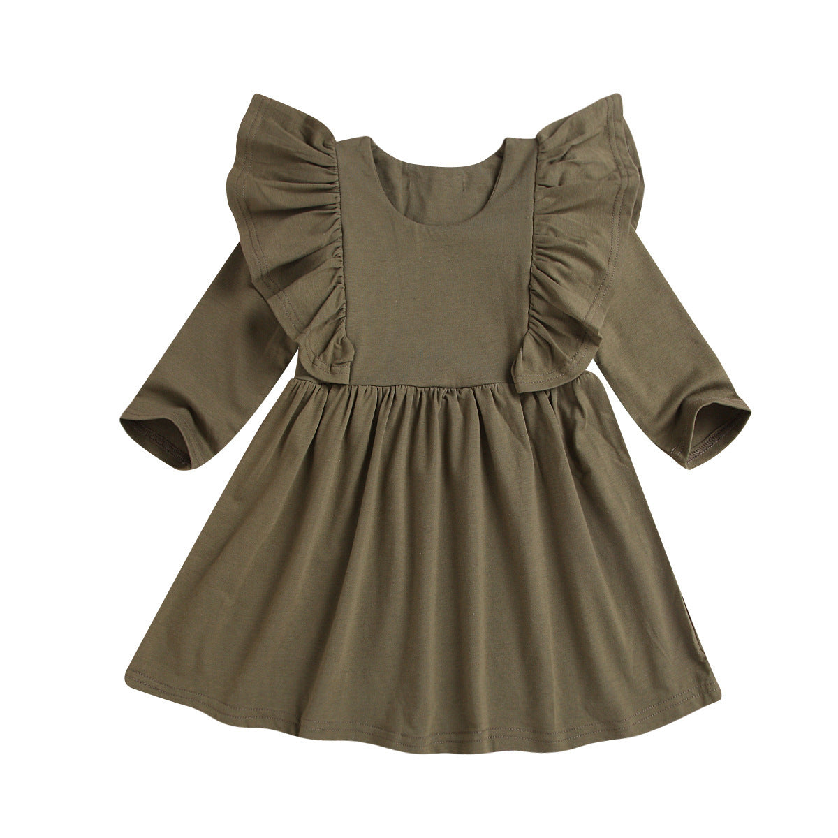 Girls lace long sleeve dress princess dress