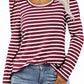 Women's Long-sleeved Round Collar T-shirt Puff Sleeve