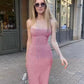 New Women's Summer Bare Back Tied Dress
