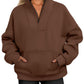 Women's Casual Loose Fleece Thread Top
