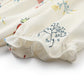 Puff Sleeve Dress, Waist Waist, Thin And Small Printed Bellflower Skirt