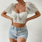 Women's Fashion Printed Breasted Cardigan Top