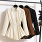 Women's Long Sleeve Casual Fat Hiding Top