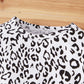 Leopard Print Full Burgundy Strap Skirt Belt Hair Accessory
