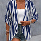 Women's Fashion Long Sleeve Casual Rolled Sleeves Cardigan Jacket