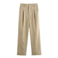 Double Pocket Coat Top Pants Suit Women