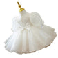Girls' Polyester Fiber Evening Dress White