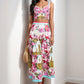 Women's Spliced Tube Top And Suspender Skirt Two-piece Fashion Set