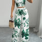 Womens Slim-Fit Fashionable Jumpsuit With Straps And Print For Casual Wear