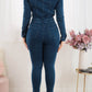 Slim-fit Stretch Foot Wash Denim Jumpsuit