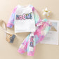 Nouveau costume à manches longues avec coutures tie-dye de l'INS