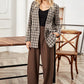 Fall and winter plaid blazer