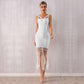 Fringed bandage dress