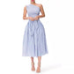 Women's Slant-shoulder Striped Dress