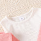 Toddler's Off-shoulder Patchwork Dress