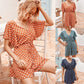 Polka dot waist jumpsuit casual pants