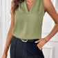 Women's Fashion Satin Loose Solid Color Vest