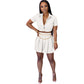 Short sleeve short skirt suit