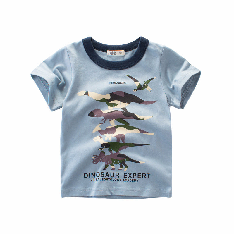 Version coréenne du nouveau t-shirt d'été à manches courtes pour garçons