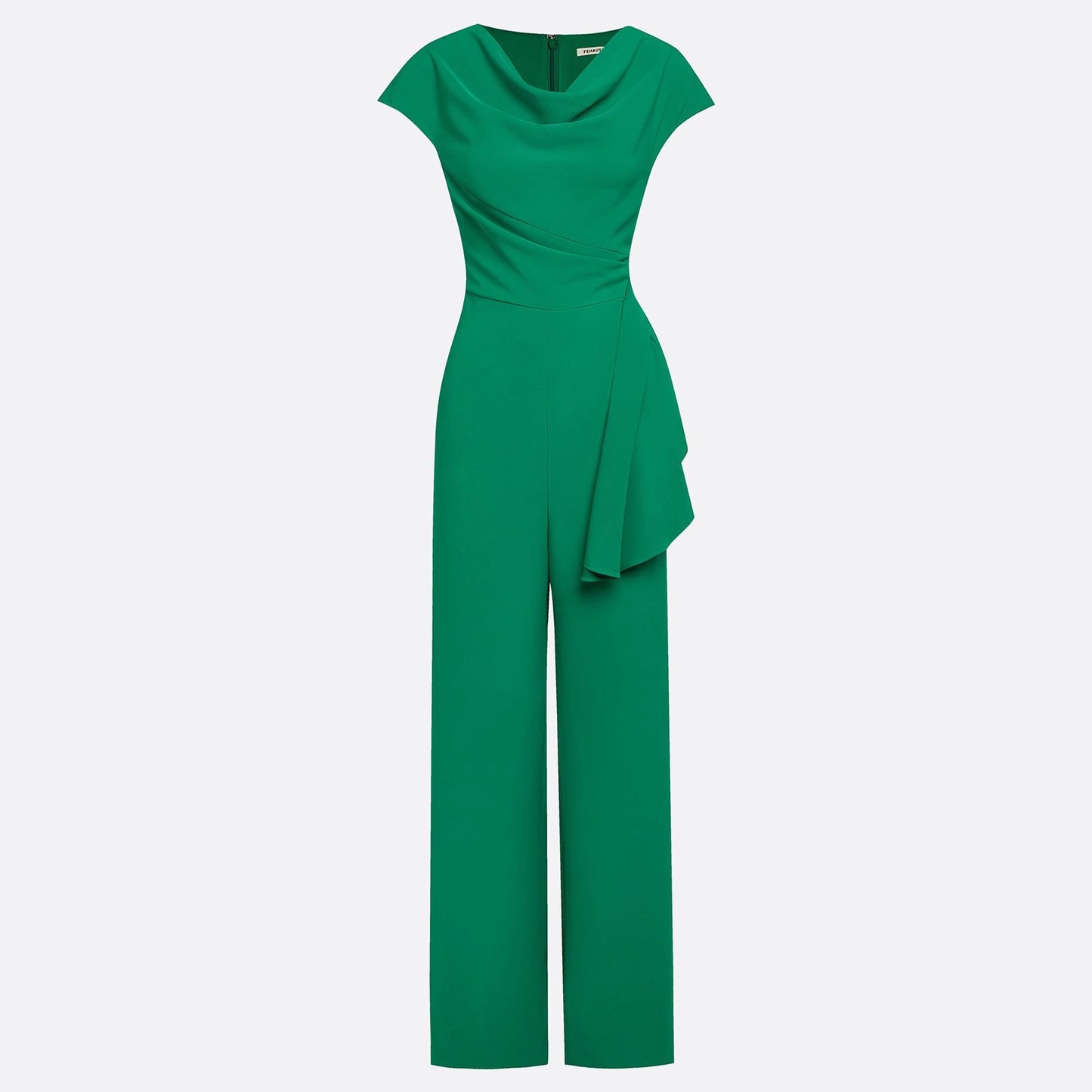 Sleeveless Cowl-neck Belted Middle Eastern Jumpsuit For Banquets